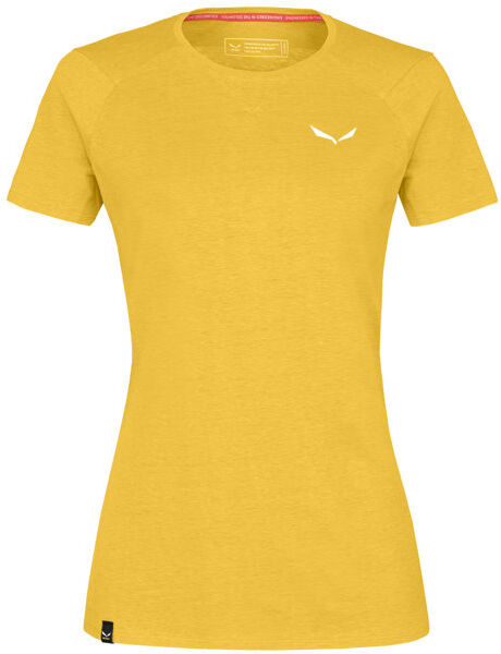 Salewa Puez Dolomites Hemp W - T-shirt - donna Yellow/White I46 D40