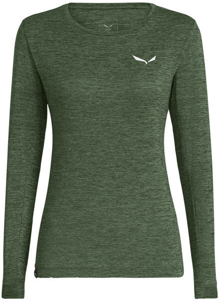 Salewa Puez Melange Dry - maglia a maniche lunghe - donna Dark Green I50 D44