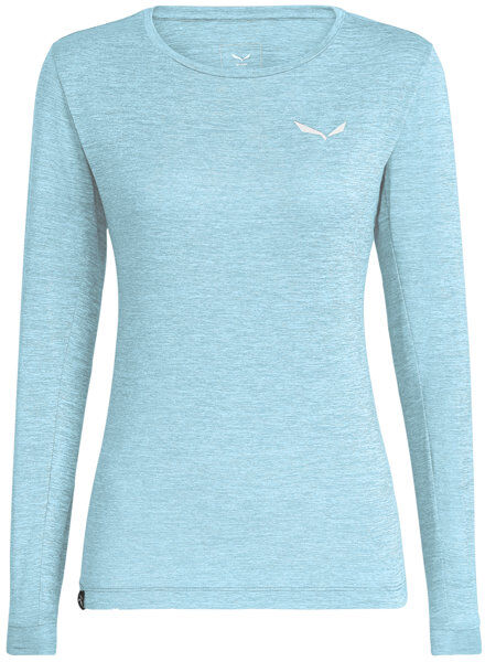 Salewa Puez Melange Dry - maglia a maniche lunghe - donna Azure/White I46 D40