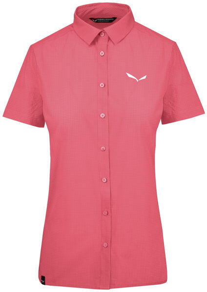 Salewa Puez Minicheck2 Dry - camicia a maniche corte - donna Light Red I44 D38