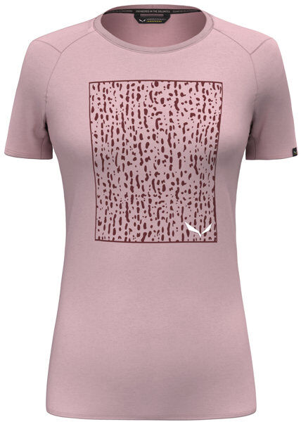 Salewa Pure Box Dry W - T-shirt - donna Pink/Dark Red I38 D32