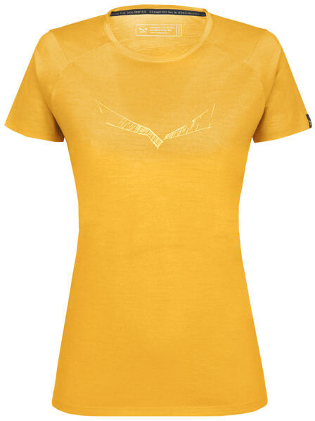 Salewa Pure Eagle Sketch AM W - T-shirt - donna Yellow/White I50 D44