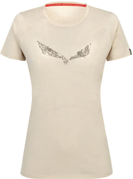 Salewa Pure Hardware AM W - T-shirt - donna Beige I44 D38