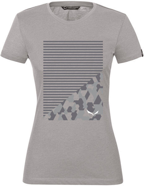 Salewa W Graphic 2 S/S - T-shirt - donna Grey/Dark Grey/White I46 D40