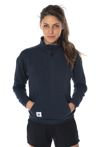 Snap Zip Up - felpa - donna Dark Blue XL