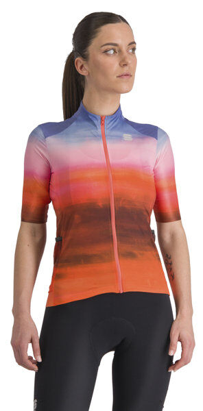 Sportful Flow Supergiara W - maglia ciclismo - donna Orange/Pink/Purple M