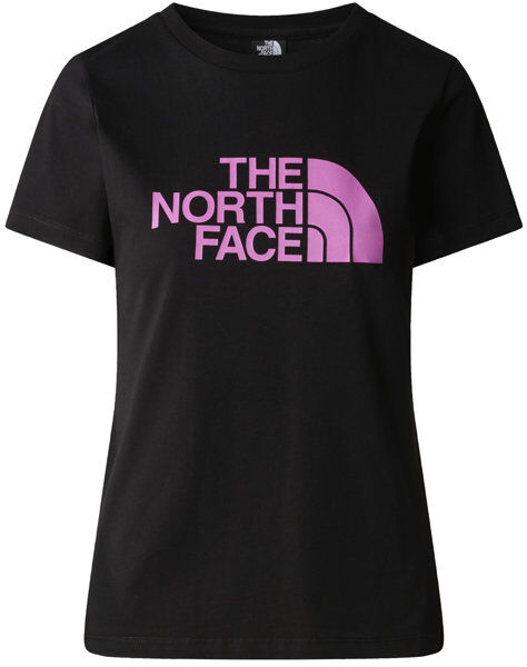 The North Face W S/S Easy - T-shirt- donna Black/Pink S