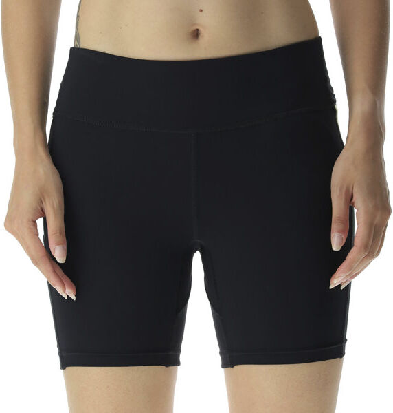 Uyn Crossover Tight - pantaloni corti running - donna Black/Light Green M