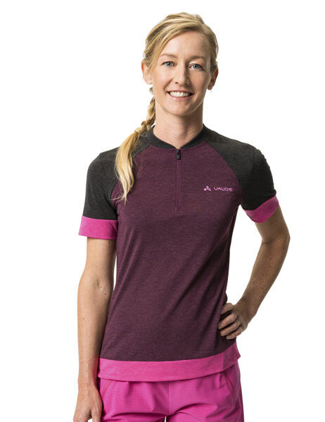 Vaude Altissimo Q-Zip Shirt W - maglia ciclismo - donna Violet/Pink I46 D42