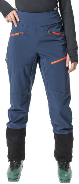 Vaude Monviso Softshell - pantaloni sci alpinismo - donna Blue I46 D42