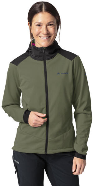 Vaude Qimsa Softshell - giacca ciclismo - donna Green/Black I44 D40