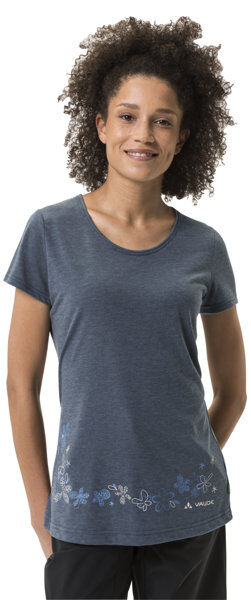 Vaude Skomer Print II - T-shirt - donna Blue/White I38 D34