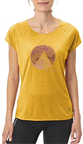 Vaude Tekoa II - T-shirt - donna Yellow/Brown 40