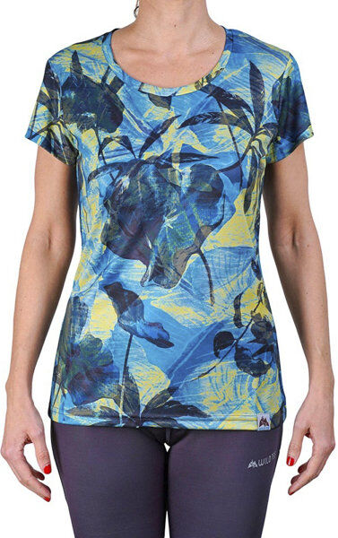 Tee Jungle Mustard W - maglia trail running - donna Blue/Green L