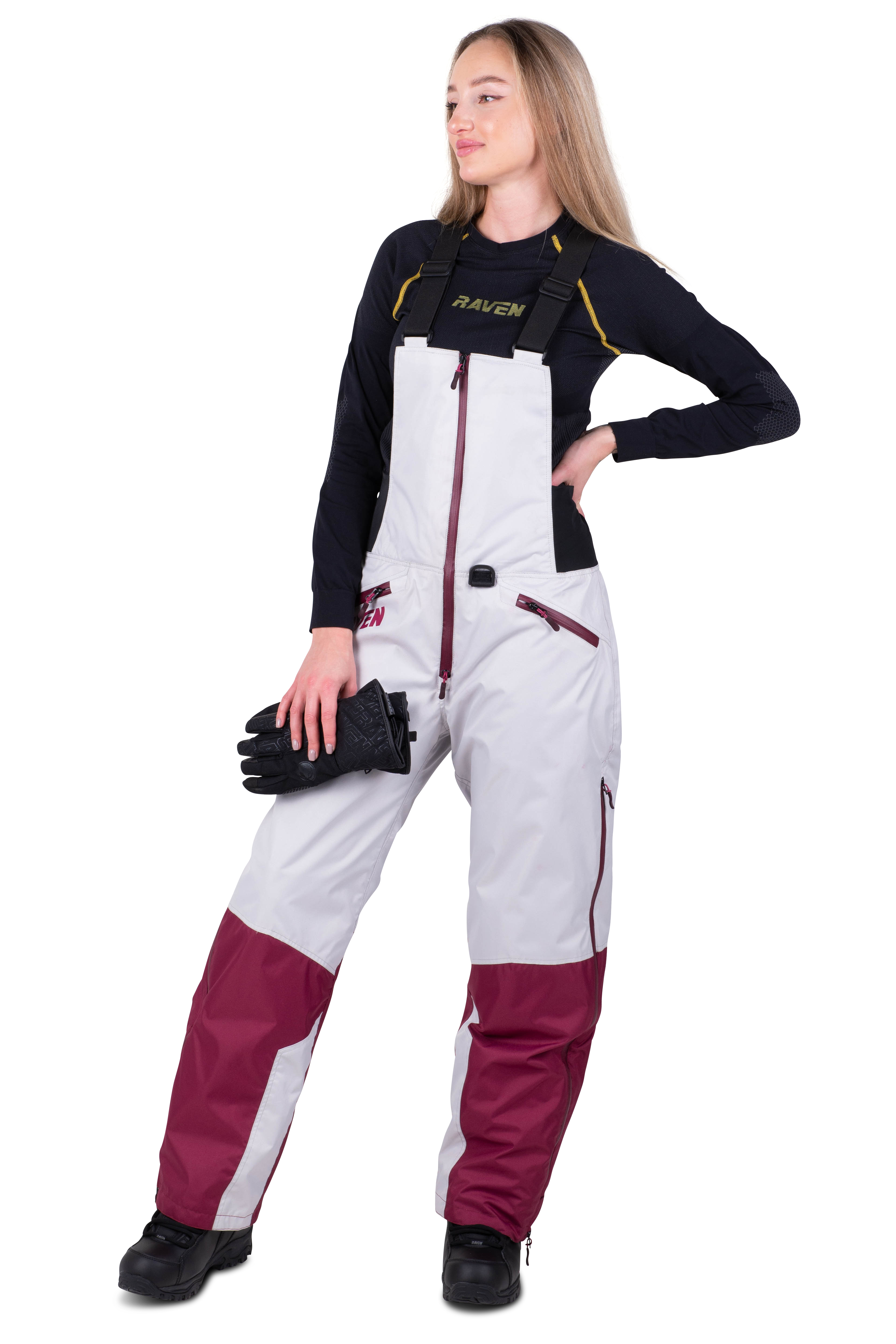 Raven Frontline Pantaloni Donna Grigio-Viola