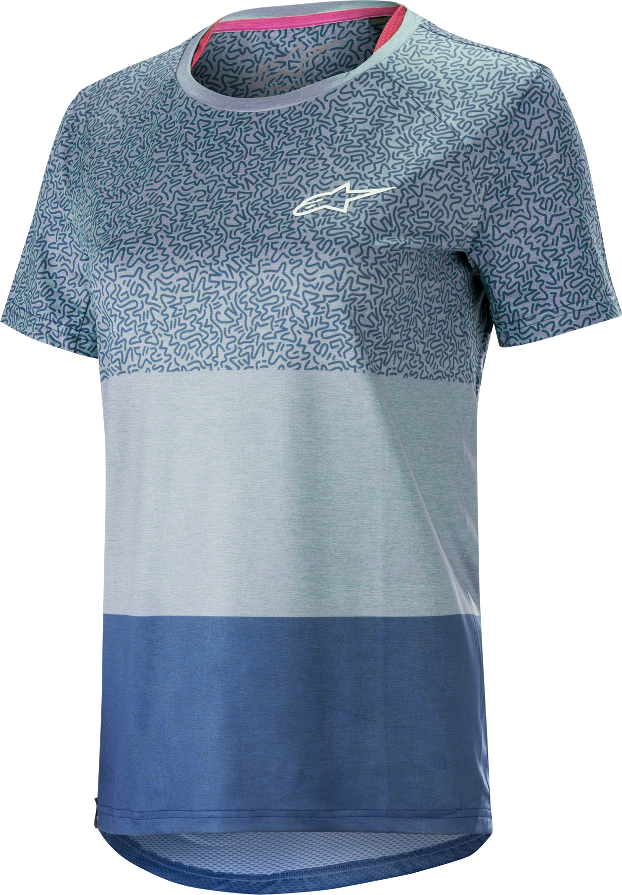 Alpinestars Maglia MTB Donna  Stella Alps 8.0 Blu-Azzurro