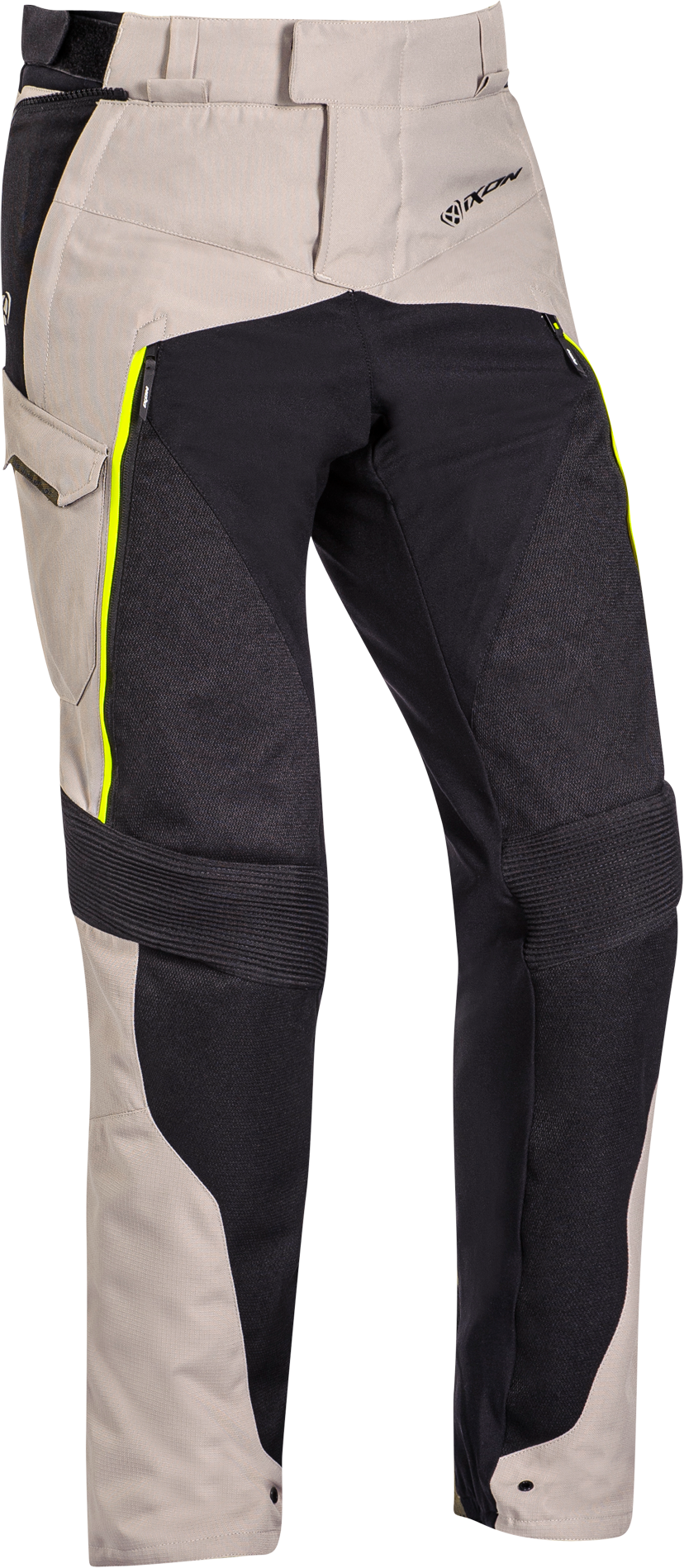 Ixon Pantaloni Moto  Eddas Grege-Cachi-Nero