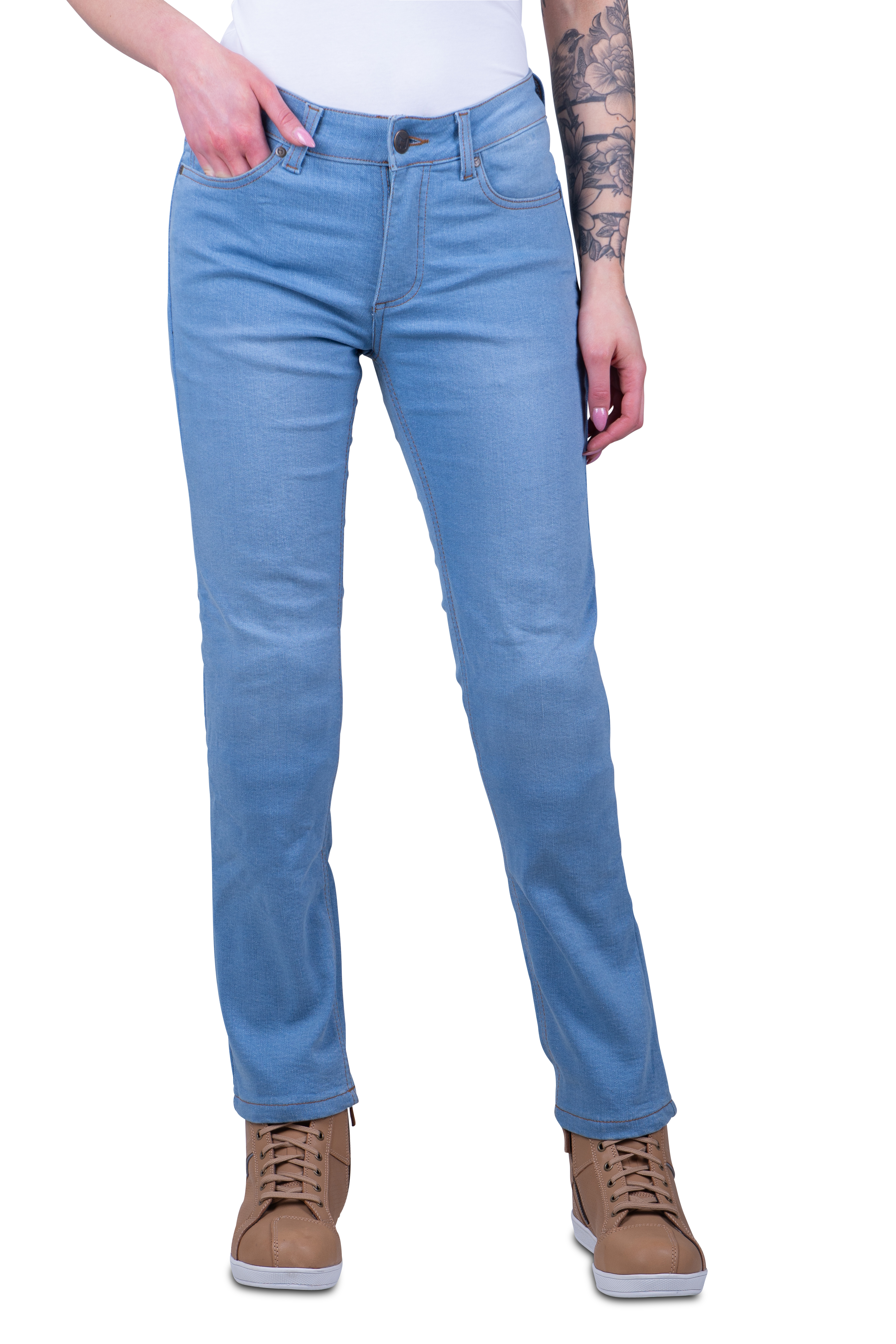 Course Jeans Moto Donna  Rey Taglio Dritto/Regular Azzurri