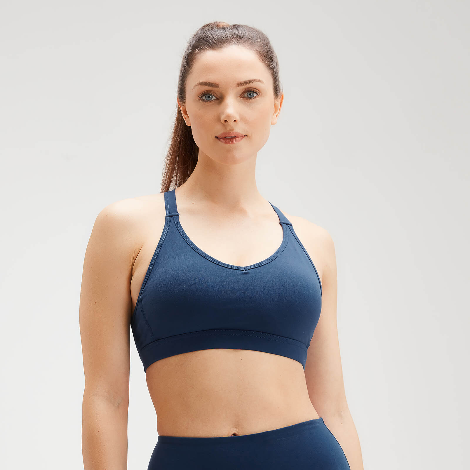 Mp Women's Power Mesh Sports Bra - Dark Blue - L