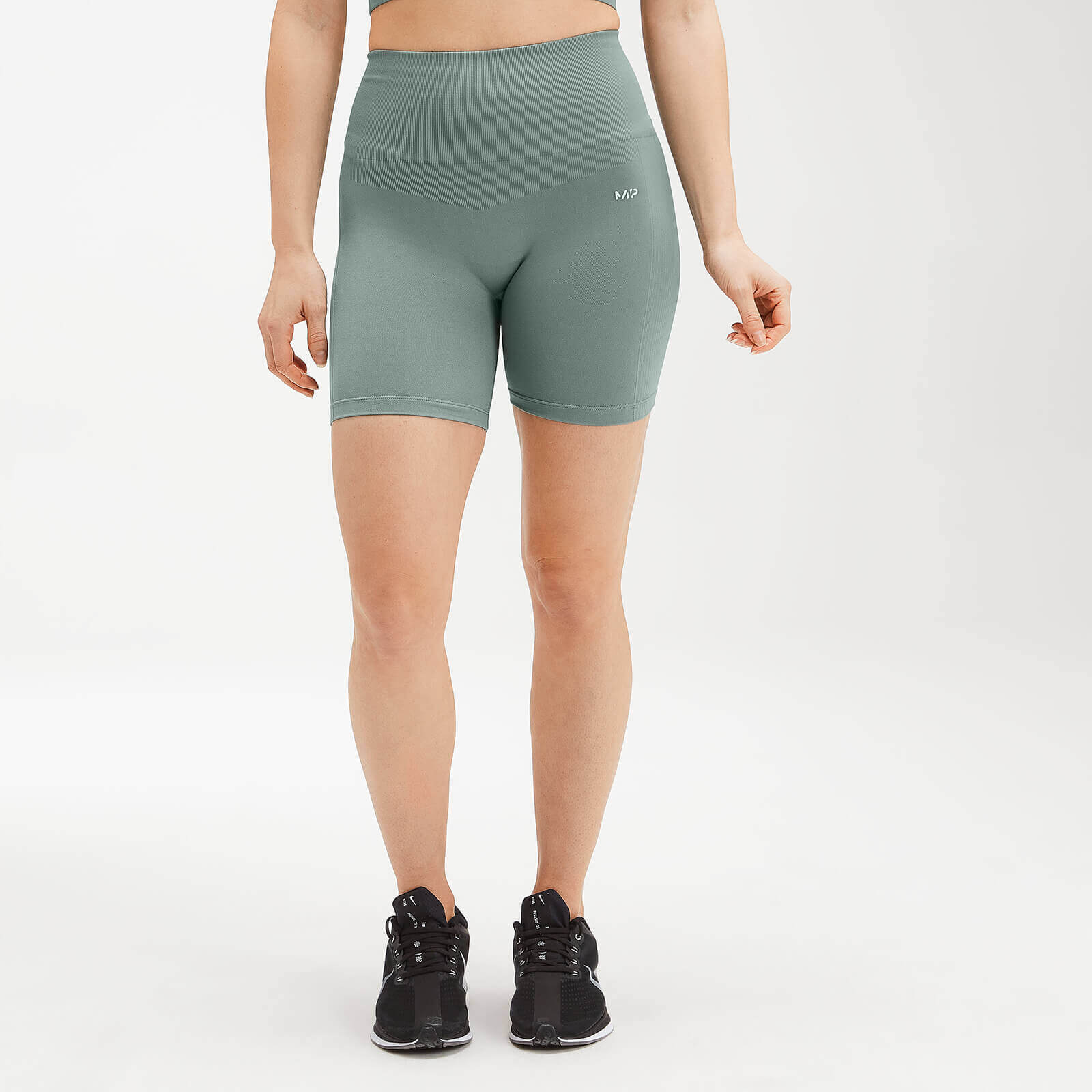 Mp Women's Shape Seamless Ultra Cycling Shorts - Washed Green - XXL