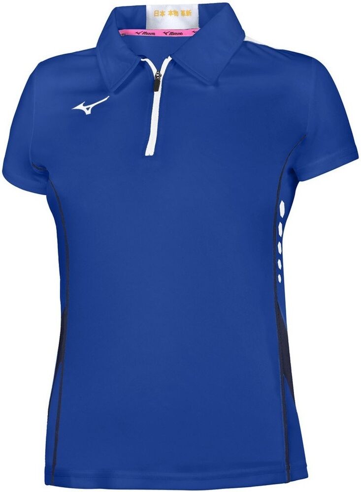 Mizuno Polo Hex - Donna - L;s;m;xs;xl - Blu