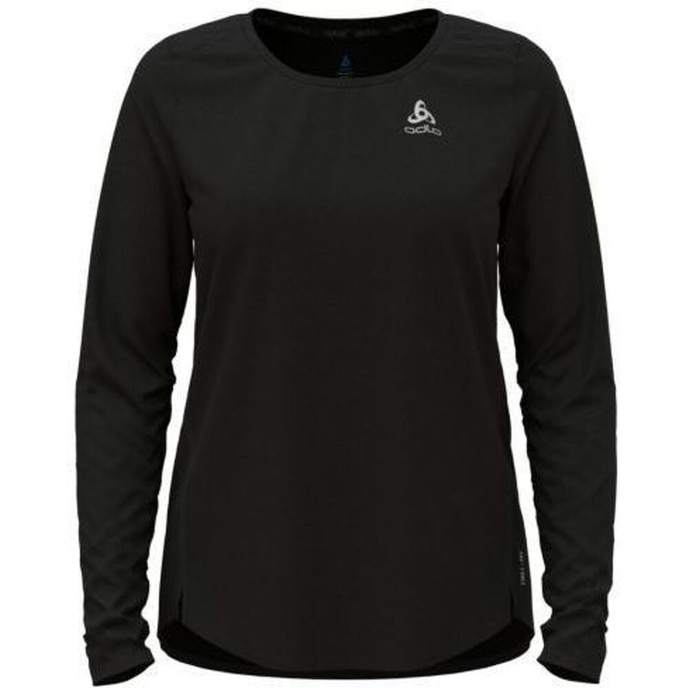 Odlo T-shirt Crew Neck Long Sleeve Zeroweight - Donna - S;xl;l;m - Nero