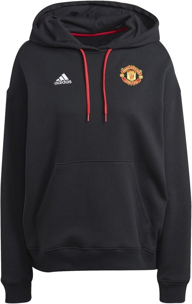 adidas Felpa Con Cappuccio Manchester United - Donna - Xl;m;l - Nero