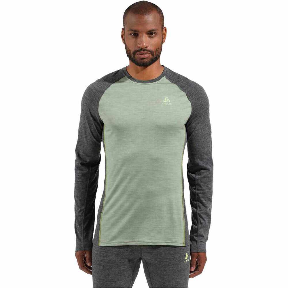 Odlo Bl Top Crew Neck Natural Performance - Donna - M;l - Verde