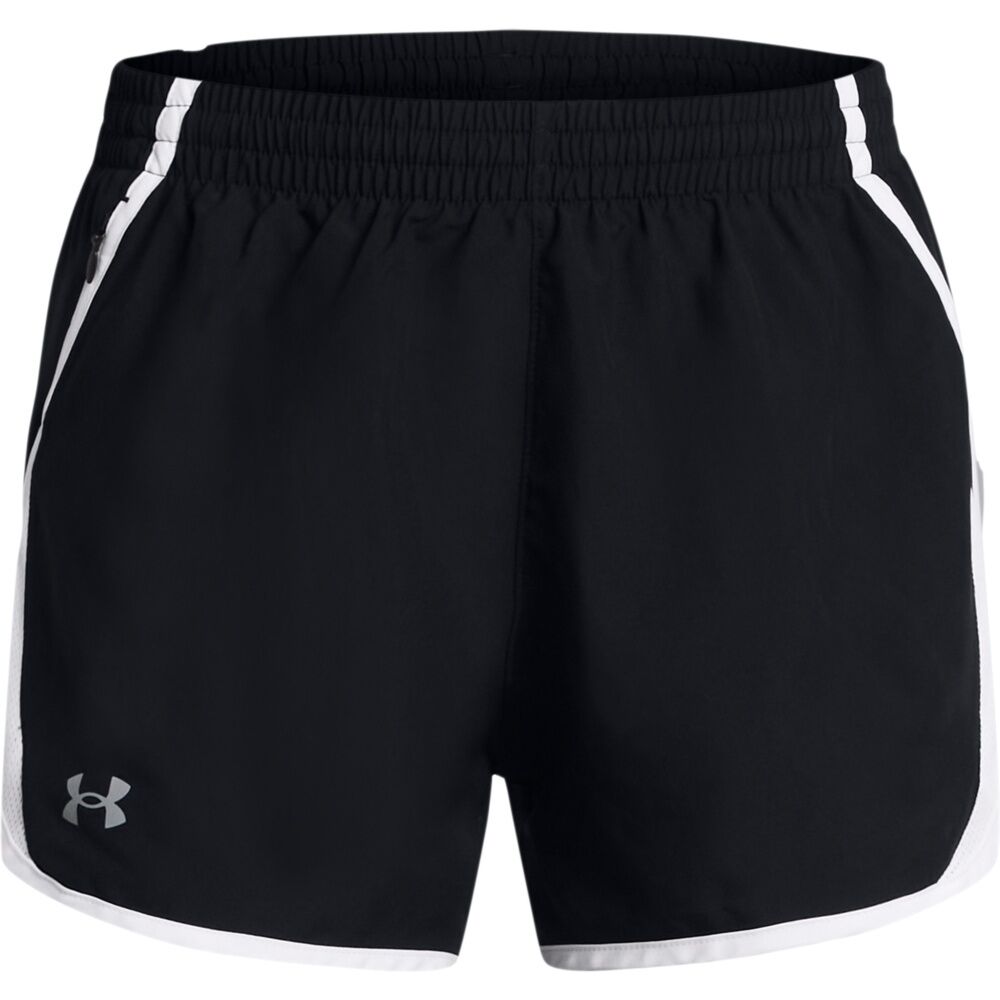 Under Armour Pantaloncini Fly By 3" - Donna - L;xl - Nero