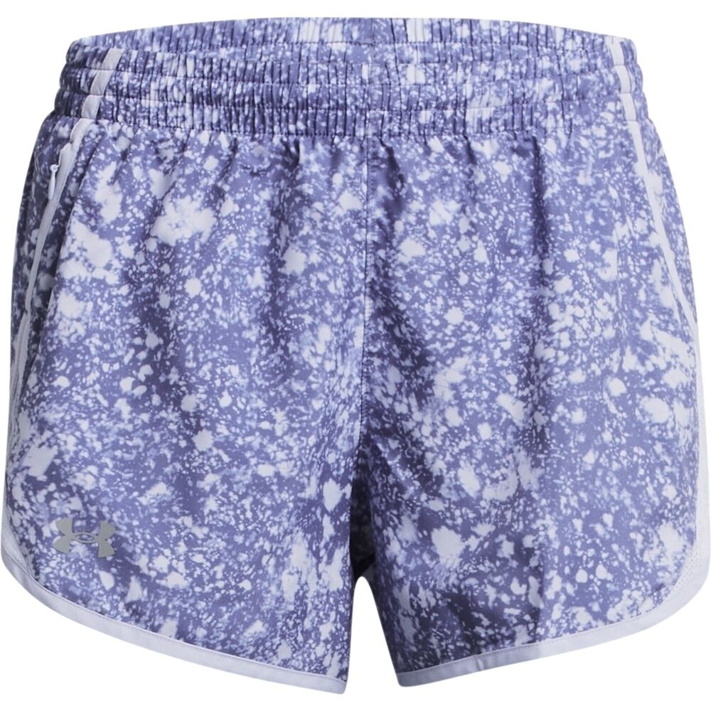 Under Armour Pantaloncini Fly By Printed 3" - Donna - L;s;m - Viola