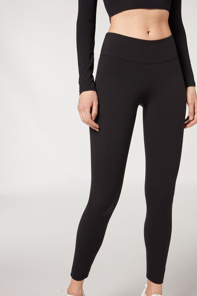 Calzedonia Leggings Sportivi Comfort Ultra Light Donna Nero M