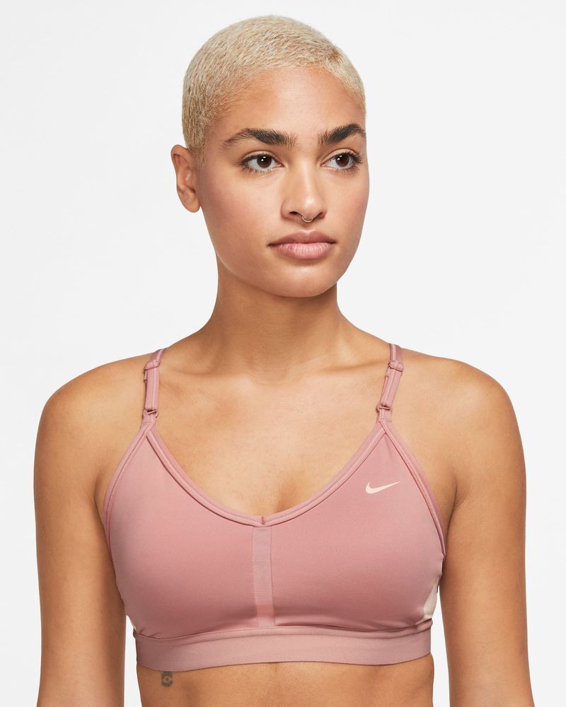 Nike Reggiseno Indy Rosa e Bianco Donne CZ4456-618 L