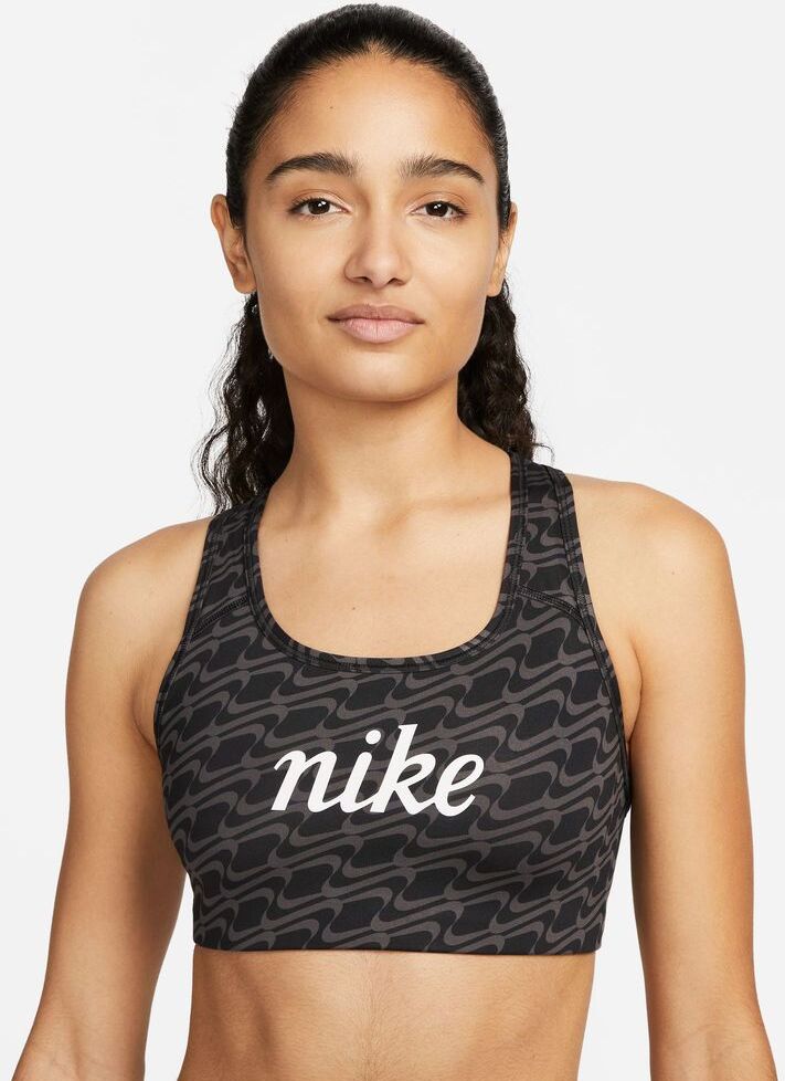 Nike Reggiseno Swoosh Nero Donne DQ5121-010 L