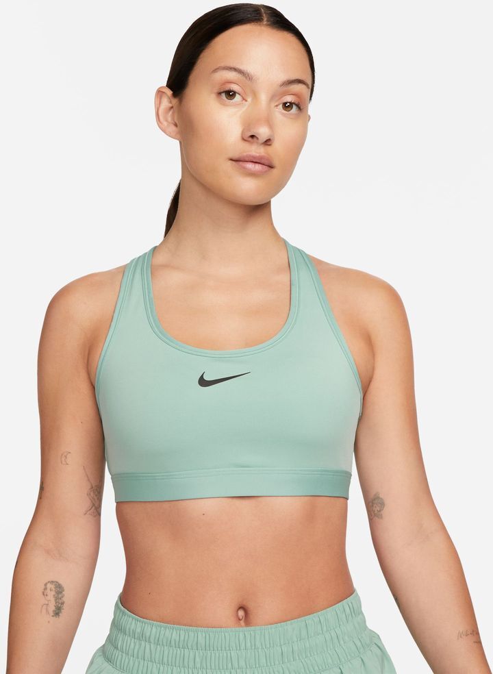 Nike Reggiseno sportivo Swoosh Verde Donne DX6821-309 S