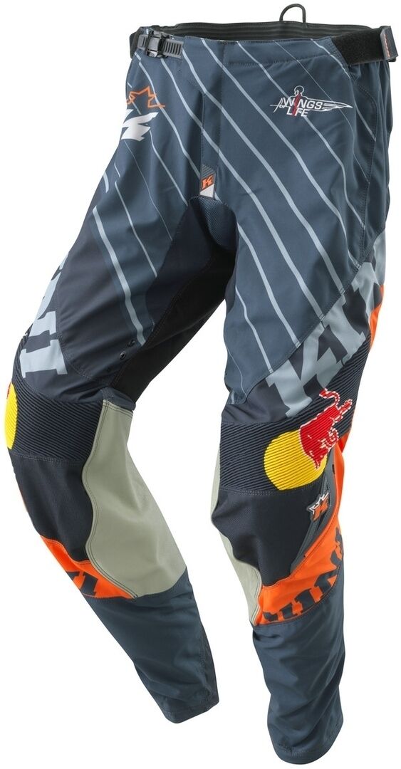 Kini Red Bull Competition OWG Pantaloni Motocross Grigio Arancione 30