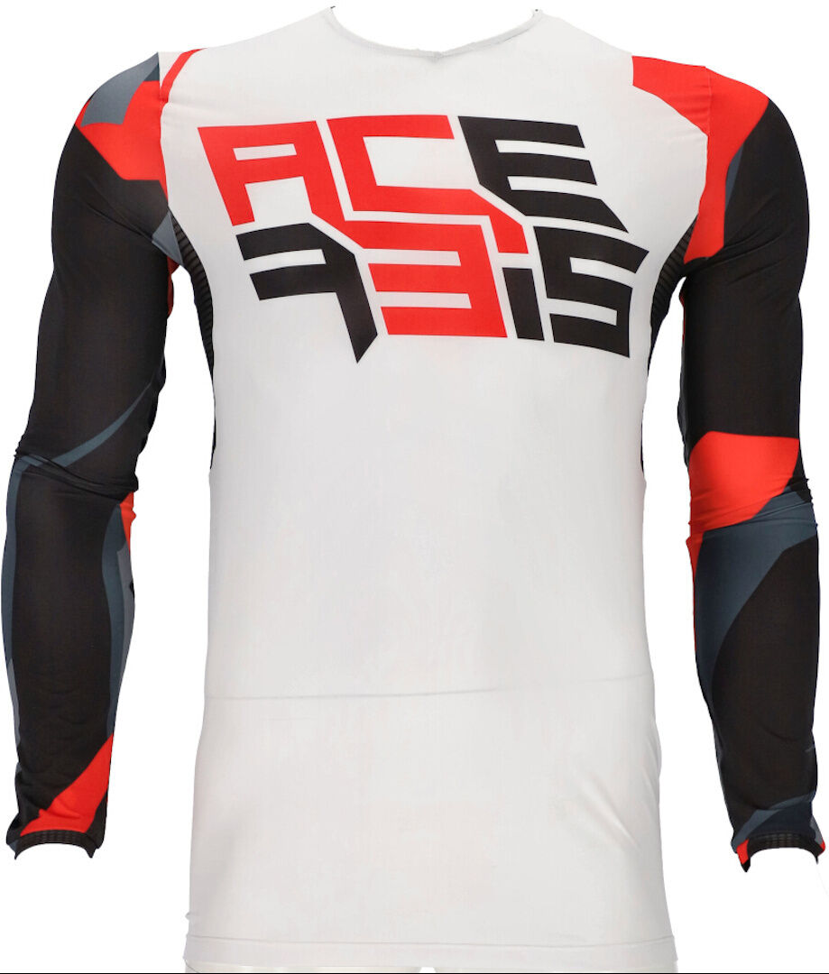 Acerbis J-Flex 1 Maglia Motocross Bianco Rosso S