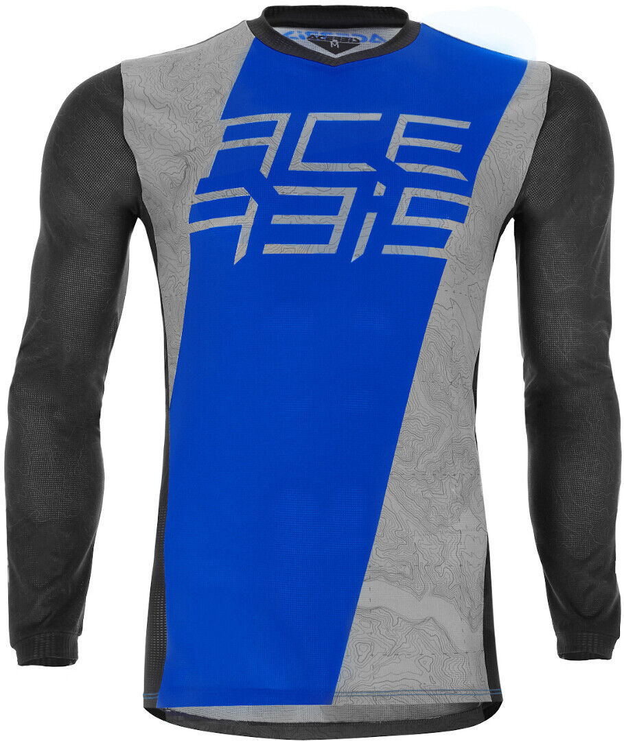 Acerbis MX J-Track 1 Maglia Motocross Grigio Blu XL