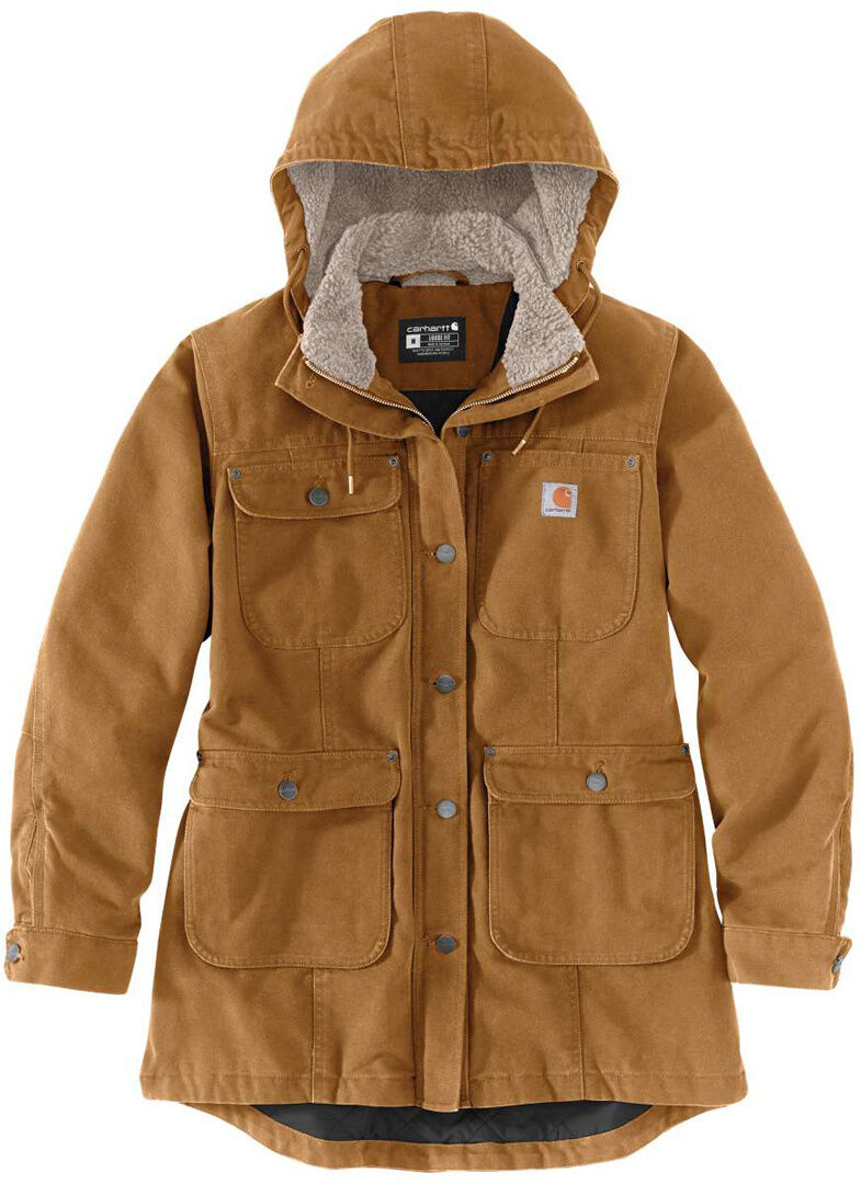 Carhartt Loose Fit Weathered Duck Cappotto da donna Marrone XS