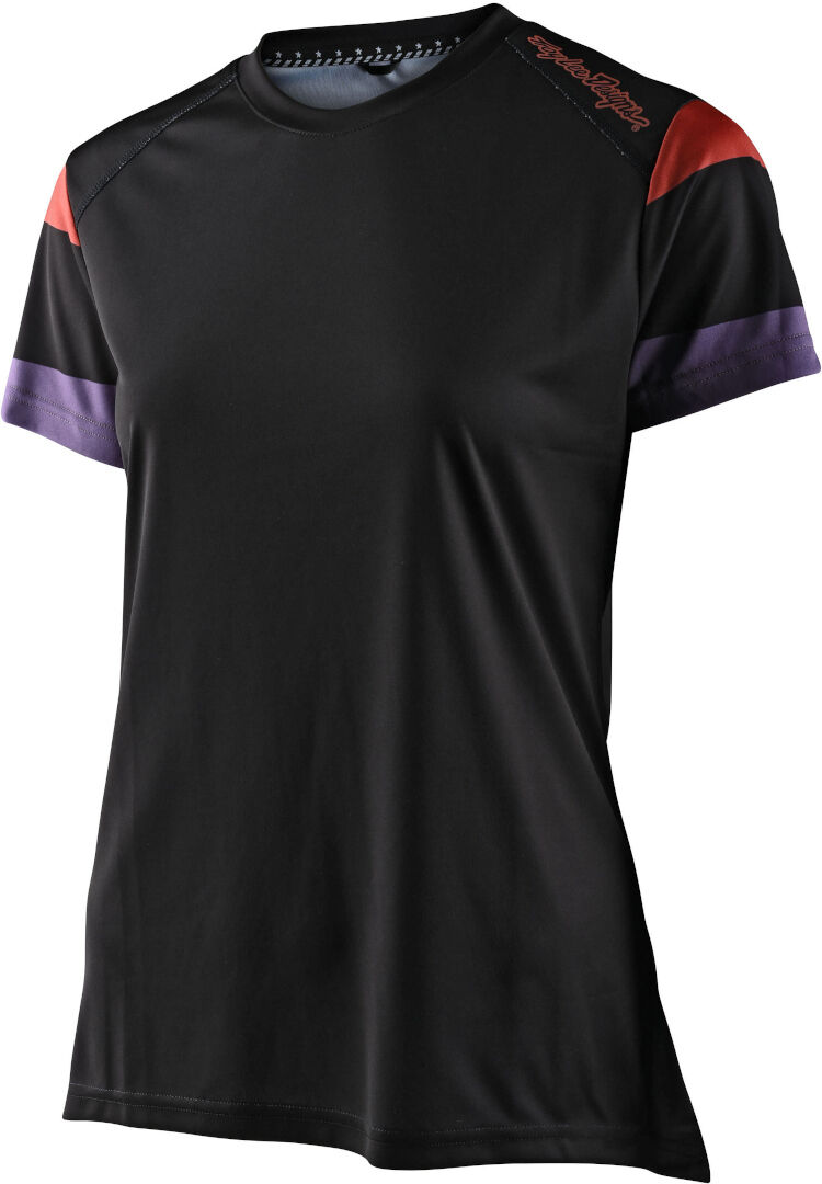 Lee Lilium Rugby Maglia da donna per bicicletta a maniche corte Nero Multicolore M