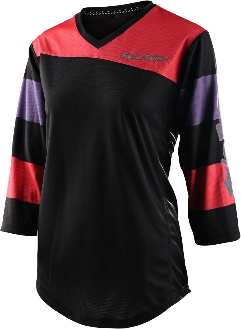 Lee Mischief Rugby Maglia da bicicletta da donna Nero Rosso S