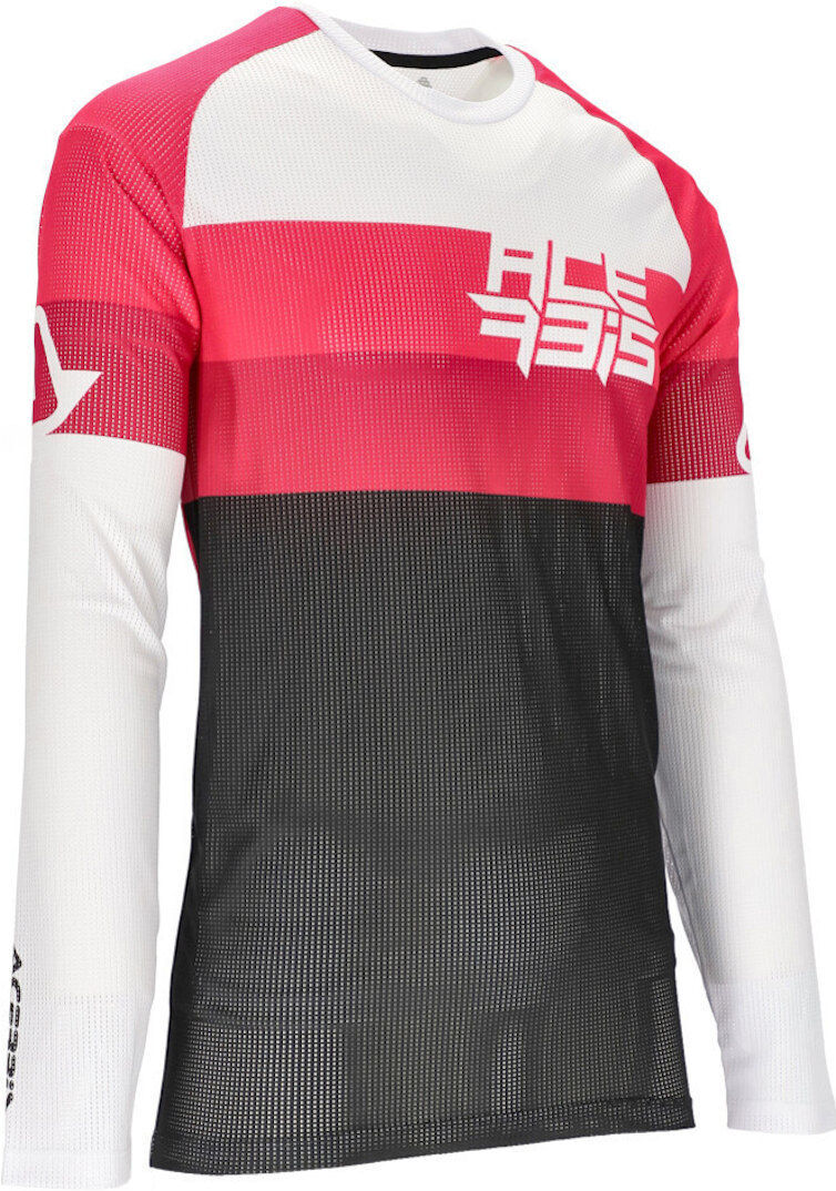 Acerbis MX J-Windy 3 Maglia Motocross Nero Bianco Rosa 3XL