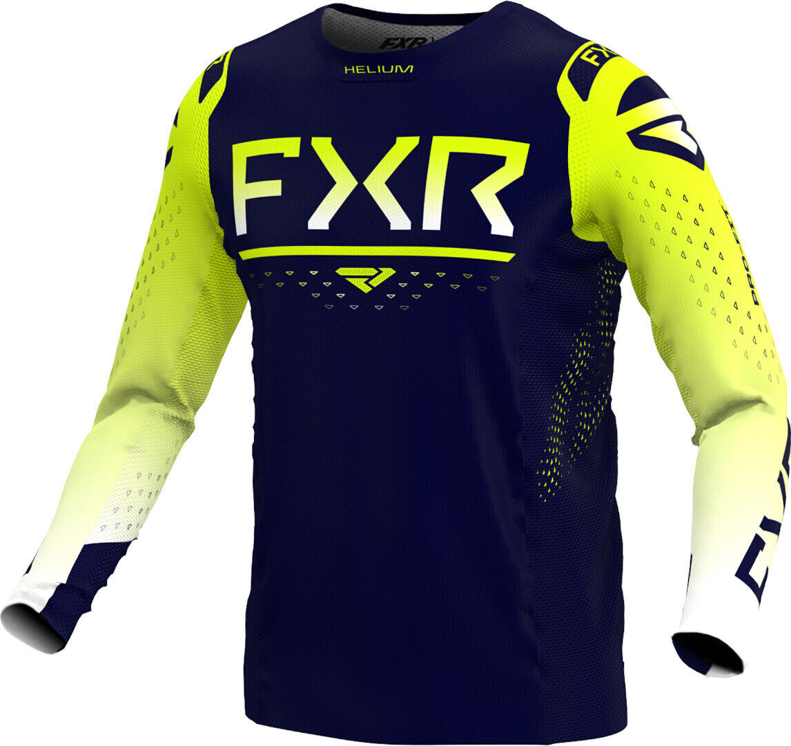 FXR Helium LE Maglia Motocross Blu Giallo 2XL