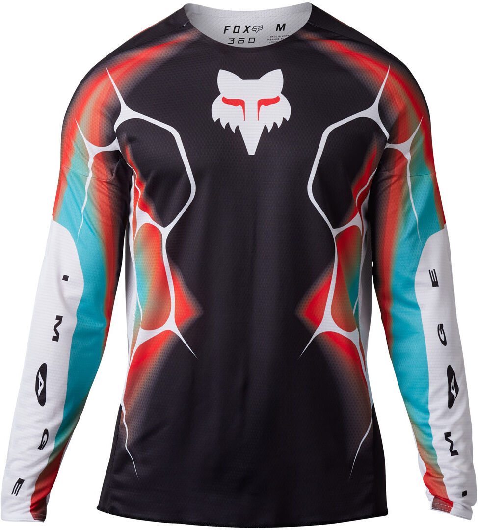 Fox 360 Syz Maglia Motocross Nero Bianco 2XL