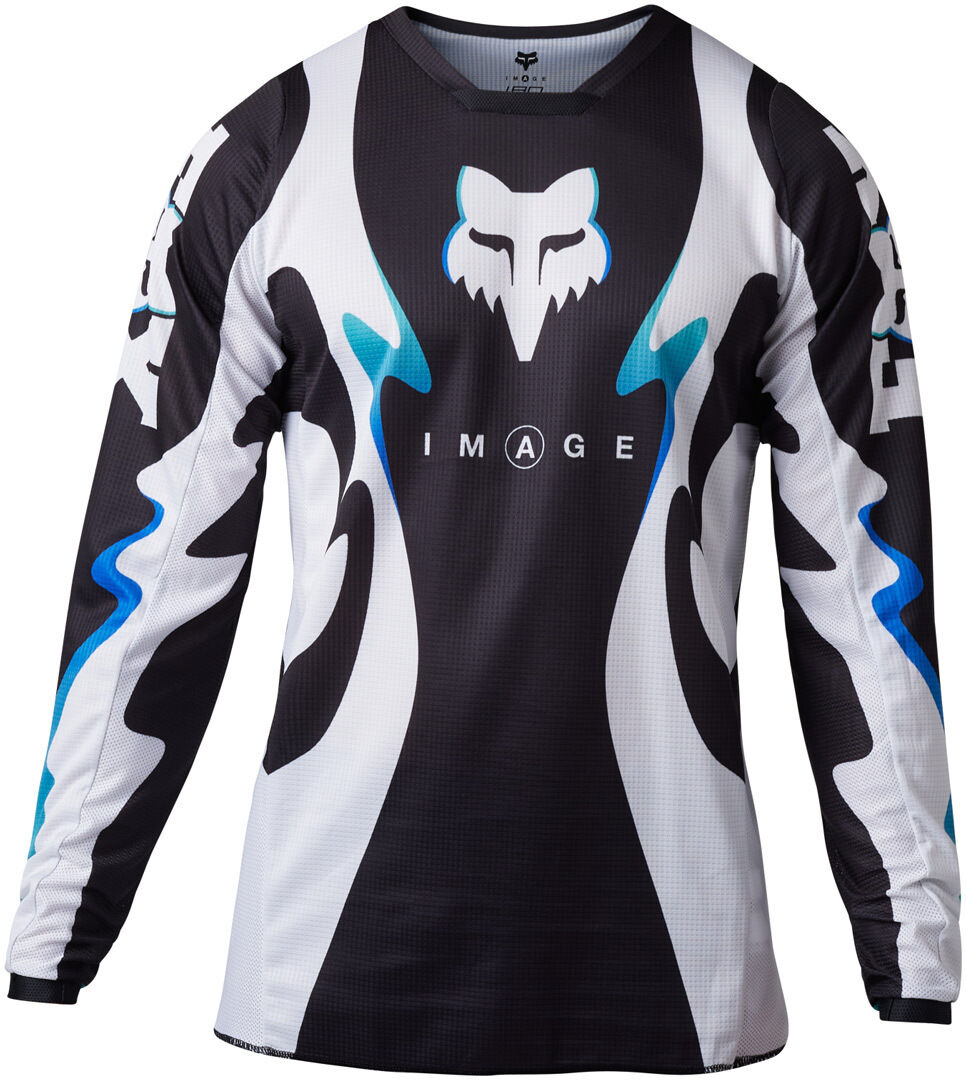 Fox 180 Kozmik Maglia Motocross Nero Bianco 2XL