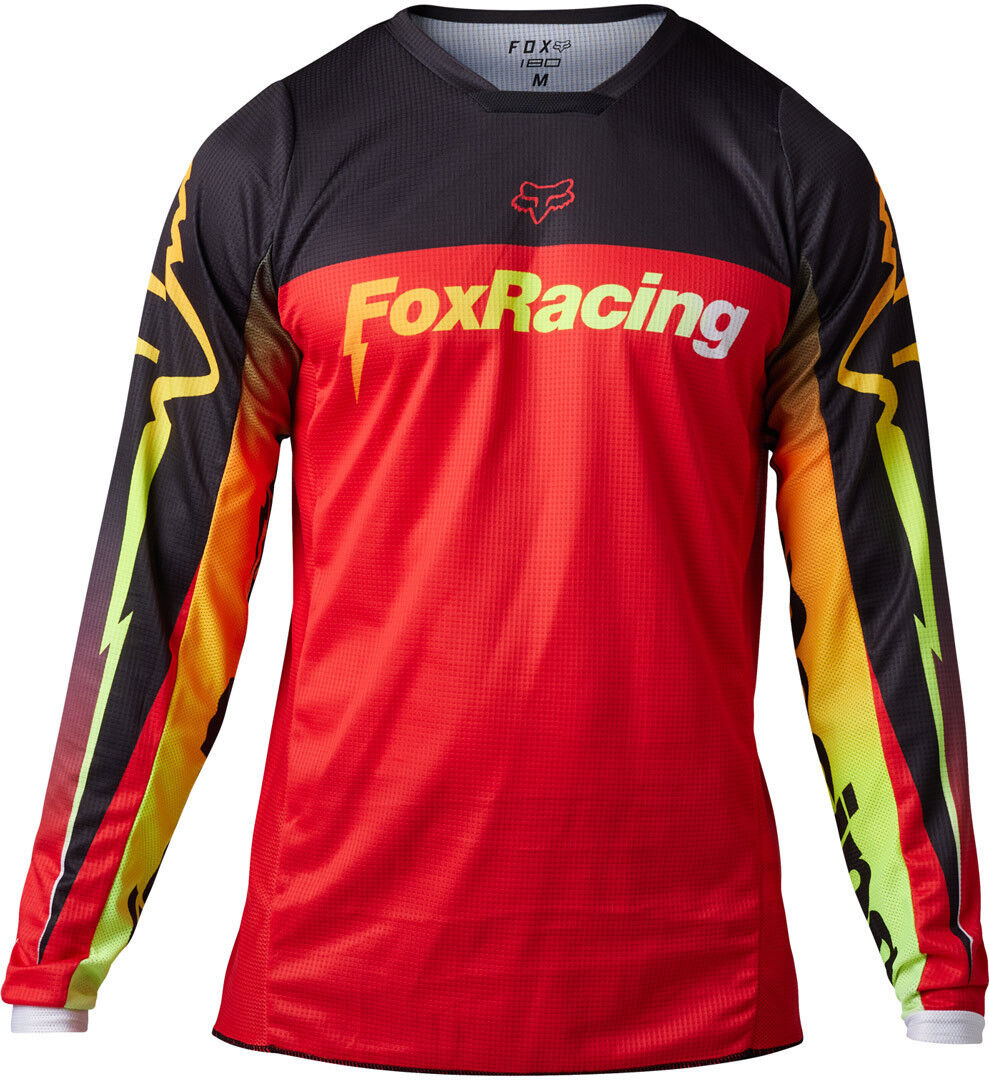 Fox 180 Statk Maglia Motocross Rosso 2XL