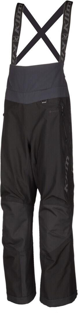 Klim Alpine Pantaloni con bretelle da donna in motoslitta Nero M