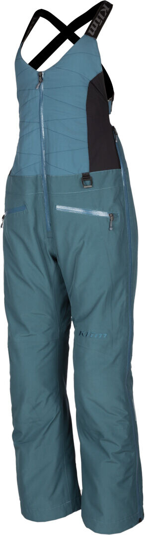 Klim Allure Pantaloni con bretelle da donna in motoslitta Nero Blu L