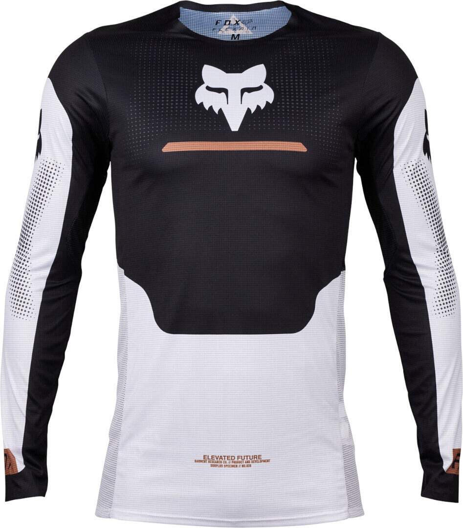 Fox Flexair Optical Maglia Motocross Nero Bianco 2XL