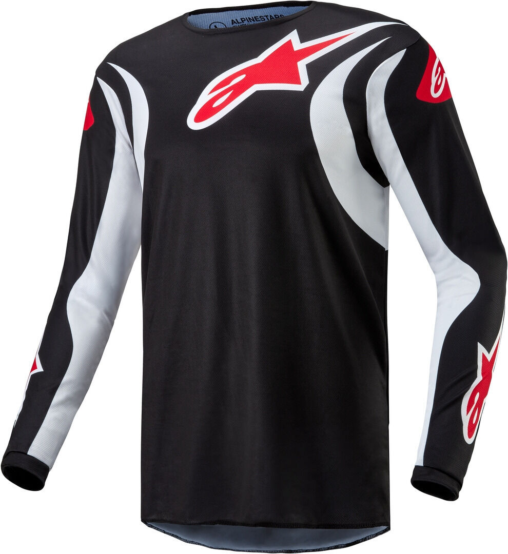 Alpinestars Fluid Lucent Maglia Motocross Nero Bianco XL