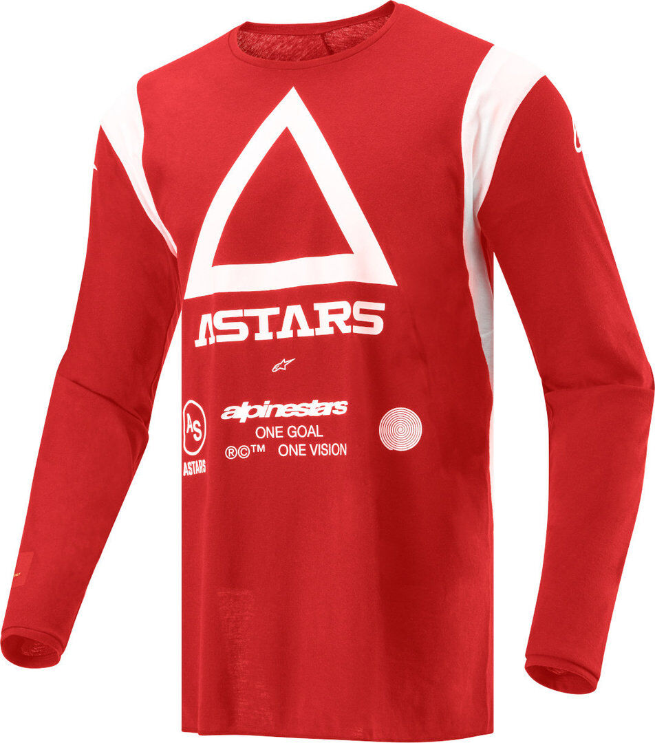 Alpinestars Techdura Maglia Motocross Rosso 2XL